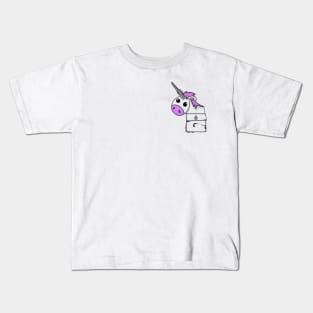 Cute Unicorn Out Of The Pocket Kids T-Shirt
